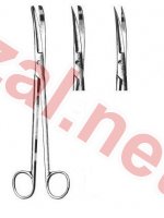 SIMS - nożyczki chirurgiczne zagięte 20cm końcówki tępe (ID1603) - Kliknij na obrazek aby go zamknąć