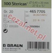 Igła BRAUN STERICAN 27Gx3/4" 0,40x20mm (ID1486)