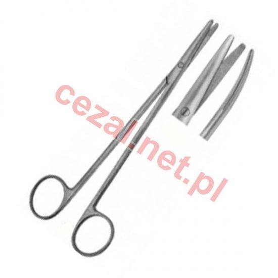 METZENBAUM-NELSON - nożyczki chirurgiczne 20cm końcówki ostra i tępa (ID1599) - Kliknij na obrazek aby go zamknąć
