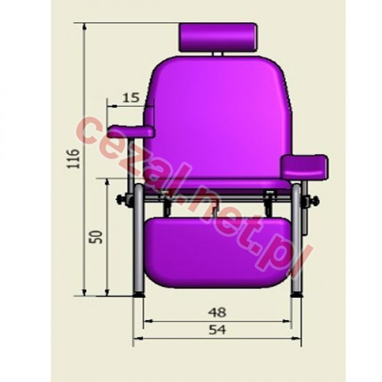 Fotel do pobierania krwi FK-03 z regulacją elektryczną (ID2730) - Kliknij na obrazek aby go zamknąć