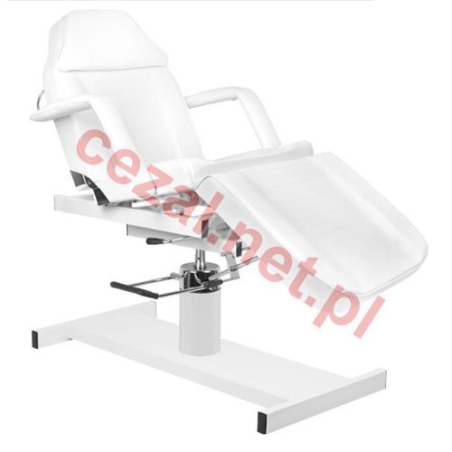 Fotel kosmetyczny hydrauliczny A-210D z kołyską biały (ID3091) - Kliknij na obrazek aby go zamknąć