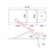 Stół rehabilitacyjny EVO 3 L E (ID3178)