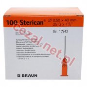 Igły iniekcyjne BRAUN STERICAN 0,5 x 40 25G x 1 1/2`` 9186166 (100 szt.) (ID3296)