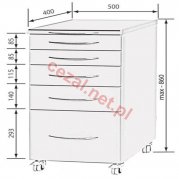 Asystor MF 5 szufladowy (ID2183)