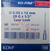 Igła KD-FINE jałowa iniekcyjna 29Gx1/2" 0,33x12mm (ID1456)
