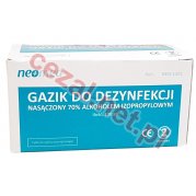 GAZIKI NASĄCZONE ALKOHOLEM NEOMED 100 SZT. PAKOWANE POJEDYNCZO(ID3277)