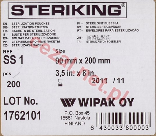 Torebki do sterylizacji Steriking (ID966) - Kliknij na obrazek aby go zamknąć