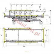 Wózek do transportu chorego TC-01 (ID2883)