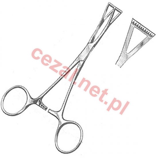 COLLIN - kleszczyki chirurgiczne trójkątne 14cm (ID1529) - Kliknij na obrazek aby go zamknąć