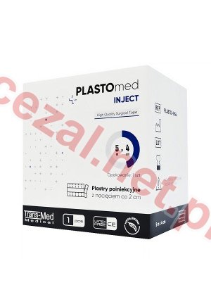 Plaster poiniekcyjny PLASTOMED inject 4cm x 5 m - 250 szt (ID3532) - Kliknij na obrazek aby go zamknąć