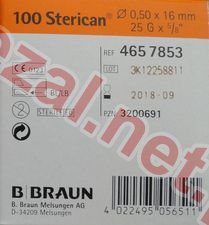 Igła BRAUN STERICAN 25G 0,50X16mm (ID1487) - Kliknij na obrazek aby go zamknąć