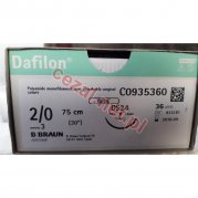 Nici chirurgiczne niewchłanialne Dafilon DS24 2/0 75 cm (ID3449)