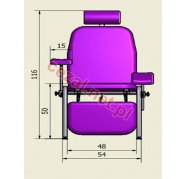Fotel do pobierania krwi FK-03 z regulacją elektryczną (ID2730)