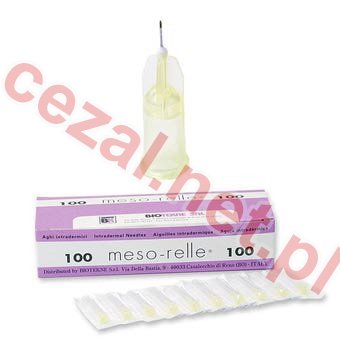 MESO RELLE FINE igła 30 G 0,30x 25 mm a 100 szt - mezoterapia (ID3260) - Kliknij na obrazek aby go zamknąć