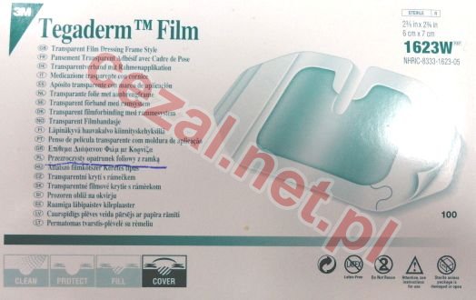 Tegaderm - FILM 3 M 6X7 CM opatrunek przezroczysty foliowy z ramką (ID1369) - Kliknij na obrazek aby go zamknąć
