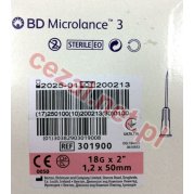 Igły iniekcyjne BD MICROLANCE 1,2x50mm 18G (ID3272)