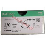 Nici chirurgiczne niewchłanialne Dafilon DS30 2/0 75 cm (ID3454)