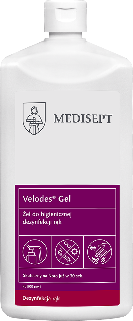 Medisept Velodes GEL 500 ml - Żel do higienicznej dezynfekcji rąk (ID3387)